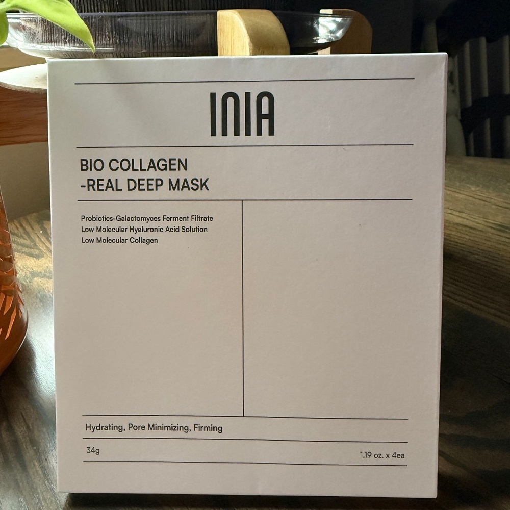 🌺5/$35🌺 INIA Collagen Face Masks 4pk